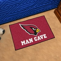 - Arizona Cardinals Man Cave Starter Rug 19x30