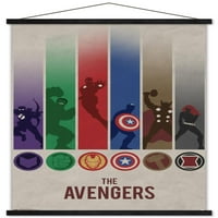 Marvel Comics - osvetnici - minimalistički logotip zidni poster, 14.725 22.375