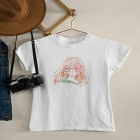 Anime učenica u majici suzama žene -Image by shutterstock, ženski medij