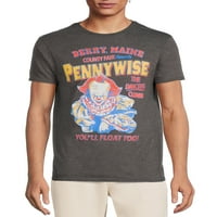Muška i velika Muška Pennywise grafička majica, veličine s-3XL