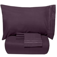 Luksuzni krevet-u-torbi dolje alternativni jorgan i set čaršava-bijeli-Twin XL