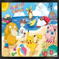 Pokemon - zidni poster za plažu, 22.375 34