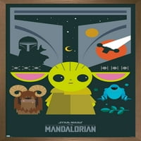 Star Wars: Mandalorian - Geop Pop Group Zid Poster, 14.725 22.375