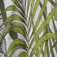 Designart 'Palm Tropical Leaves I' Moderna Zavjesna Ploča Srednjeg Vijeka