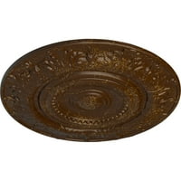 Ekena Millwork 7 8 od 1 4 P Biddi plafon medaljon, ručno oslikana korijen pivo pucketanje