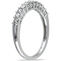 Carat T. W. Diamond 14kt polu-vječnost godišnjica prstena od bijelog zlata