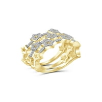 JewelersClub Slaganje dijamantski prstenovi za žene - karatni bijeli dijamantski prsten Nakit-14k pozlaćene