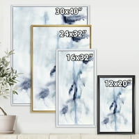Designart 'Sažetak oblaka tamno plave boje IV' moderni uokvireni platneni zidni umjetnički Print