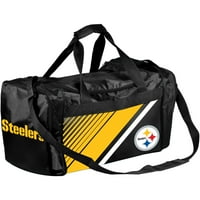 Forever Collectibles -NFL Pittsburgh Steelers border Stripe Duffle torba