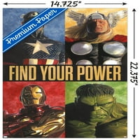 Marvel Comics - Avengers Grid zidni poster, 14.725 22.375