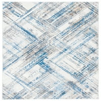 Shivan Melanie apstraktna tepih za četkicu, bjelokosti plava, 4 '6'