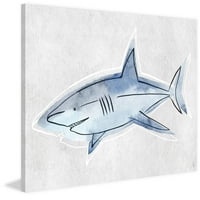 Marmont Hill The Great Shark Canvas Wall Art