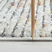 Savremeni tepih apstraktna siva, hrđa dnevna soba lako se čisti