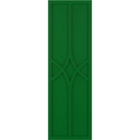 Ekena Millwork 18 W 49 H True Fit PVC Cedar Park fiksni roletni, viridijski zeleni