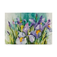 Zaštitni znak likovne umjetnosti 'Purple Irises' platnena Umjetnost Annelein Beukenkamp