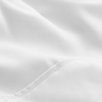 Goli Kućni Mikrofiber 7-komad bijeli i bijeli krevet u torbi, kralj