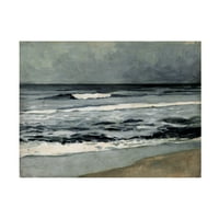 Victoria Barnes 'Moody sea II' Canvas Art