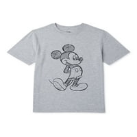 Disney Mickey Mouse Boys Skica Kratka Majica Za Rukave, Veličine 4-18