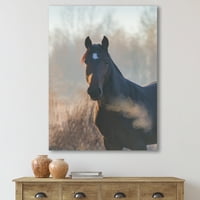PROIZVODNJAK Izbliza portret konja na jesen jutro 'Farmhouse Platno Zidno Art Art Print