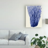 Zaštitni znak likovne umjetnosti 'plavi koralji f' platnena Umjetnost Fab Funky