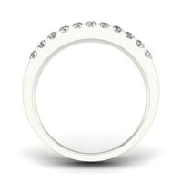 3 4ct TDW Diamond 10k vjenčani prsten od bijelog zlata