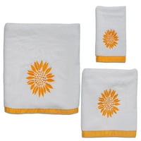 pamuk suncokret 3-dijelni ručnik Set od strane Allure Home Creation