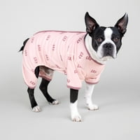 Gap odjeća za pse i mačke, klasični Gap Logo pidžama za kućne ljubimce, roze, srednje