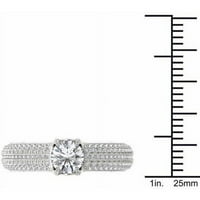1-karatni T. W. Diamond Classic 14kt zaručnički prsten od bijelog zlata