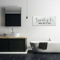 Stupell Industries Perio za pranje rublja suho kupatilo Crno-bijelo dizajn riječi, 40, dizajn Kimberly Allen