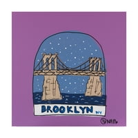Zaštitni znak Likovna umjetnost 'Brooklyn Sning Globe' Platno umjetnost Brian Nash