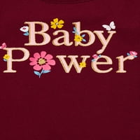 Garanimals Baby Girls' Baby Power grafički kratki rukav T-Shirt, veličine 0 3M-24M