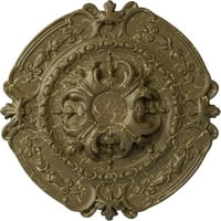 Ekena Millwork 3 8 od 3 4 P Southampton plafon medaljon, Ručno obojene Mississippi blato pucketanje