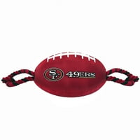 Pets First NFL San Francisco 49ers jaka, izdržljiva igračka za pse za kućne ljubimce sa unutrašnjim ŠKRIPCEM i bočnim užadima. Dostupno u NFL timovima. - Zvanično Licenciran