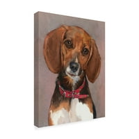 Zaštitni znak likovne umjetnosti 'Lucy engleski džepni Beagle' platnena Umjetnost Edie Fagan