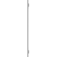 Ekena Millwork 1 8 W 27 H True Fit PVC trodijelna spojena ploča-N-letve roletne, grundirane
