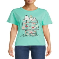 Peanuts Junior ' Snoopy Floral T-Shirt
