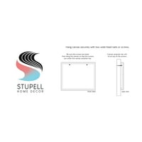 Stupell Industries Flow Yoga tekst biljka uzorak osoba rastezanje grafička Umjetnička galerija - wrapped