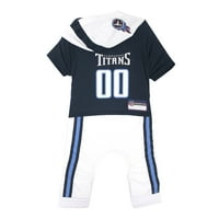 Pets First NFL Tennessee Titans timska uniforma Onesi pidžama Outfit za pse i mačke - licencirani, prozračni bodi za pseći Fudbal-srednje