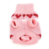 Moderan džemper za kućne ljubimce za kućne ljubimce veličine XXS Pink Red