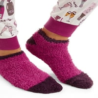 Tajno blago ženska i ženska Plus 3-Dijelna poklon odjeća za spavanje sa nejasnim čarapama