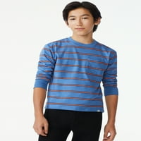 Besplatna montažna dječaka majica s dugim rukavima, veličine 4-18