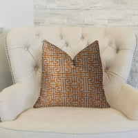 Ručno rađeni Luksuzni jastuk od narandže i slonovače 18in 18in