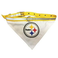 Pets First NFL Pittsburgh Steelers pas Bandana sa kragnom-licencirana, Reflektirajuća, Podesiva marama za