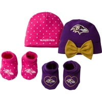 Baltimore Ravens dodatak za djevojčice, kape i čizme, 4 komada
